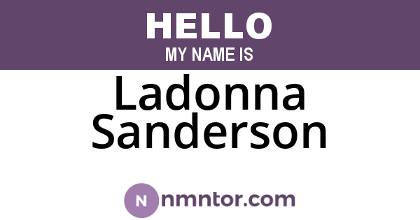 Ladonna Sanderson