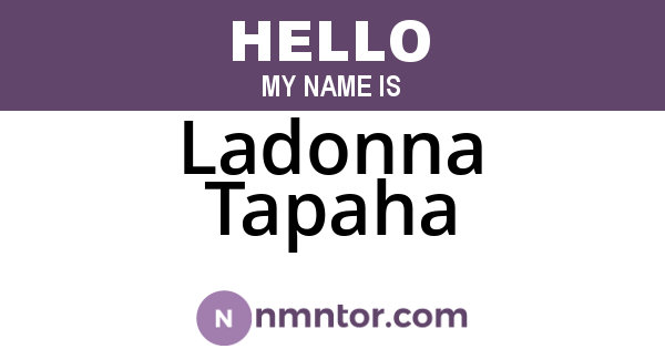 Ladonna Tapaha