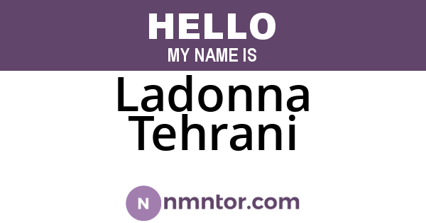 Ladonna Tehrani