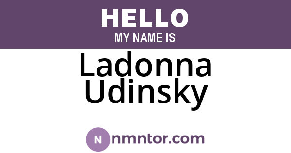 Ladonna Udinsky