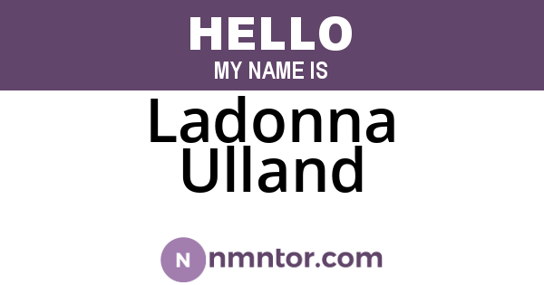 Ladonna Ulland