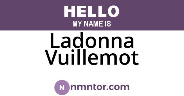 Ladonna Vuillemot