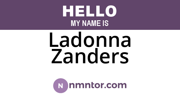 Ladonna Zanders