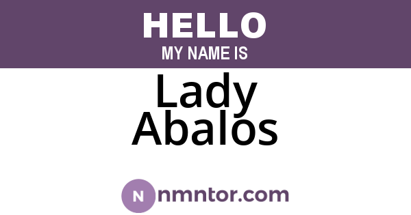 Lady Abalos
