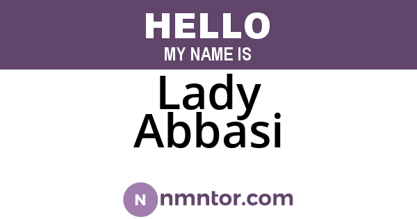Lady Abbasi