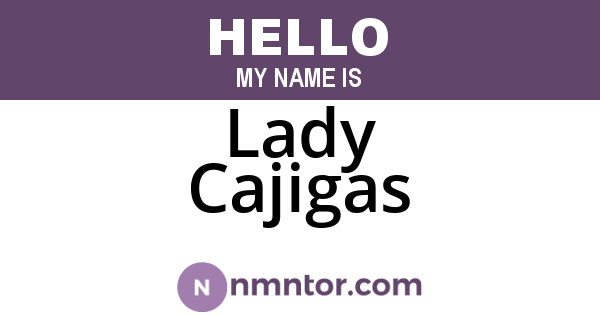 Lady Cajigas