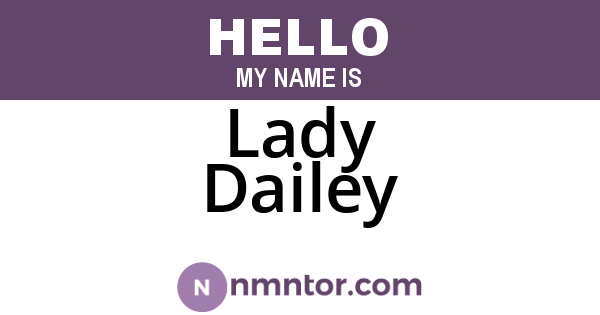 Lady Dailey