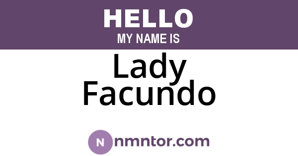 Lady Facundo