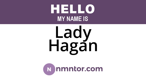 Lady Hagan