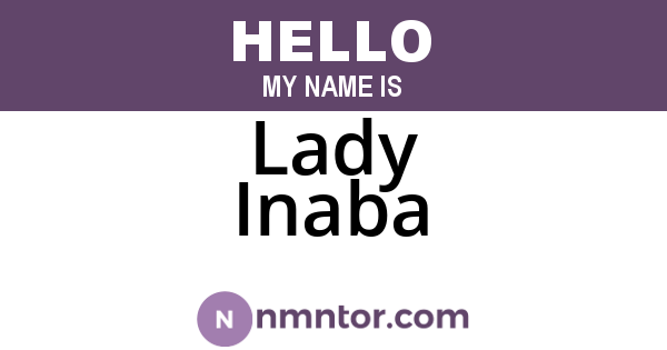 Lady Inaba
