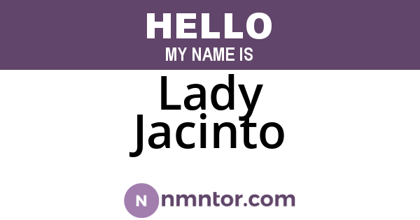 Lady Jacinto