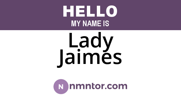 Lady Jaimes