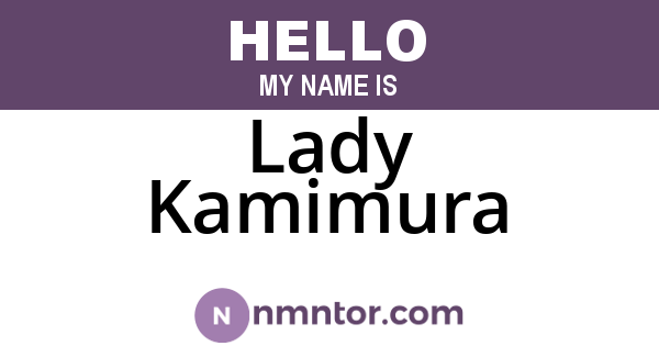 Lady Kamimura