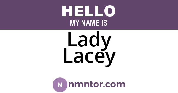 Lady Lacey