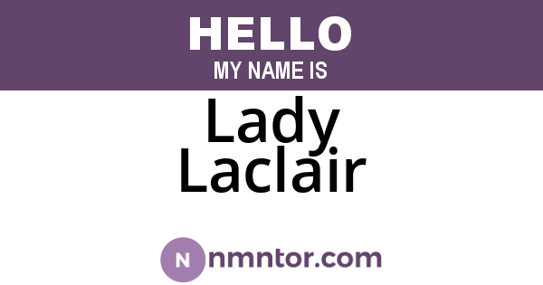 Lady Laclair