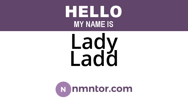 Lady Ladd