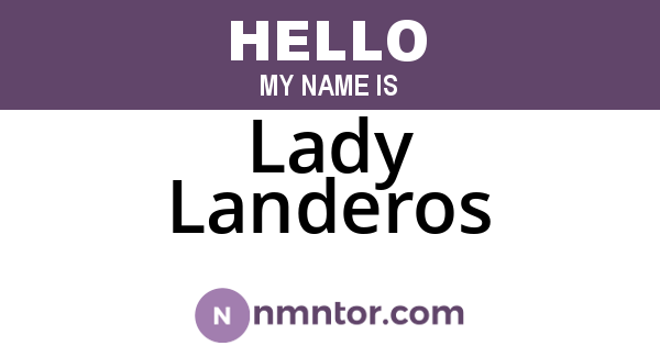 Lady Landeros