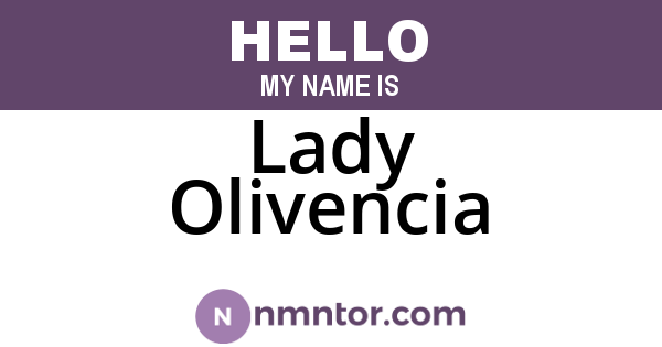 Lady Olivencia