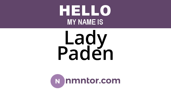 Lady Paden