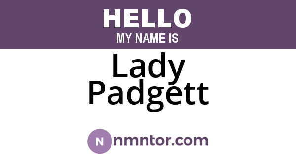 Lady Padgett