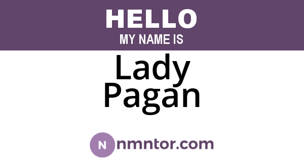 Lady Pagan