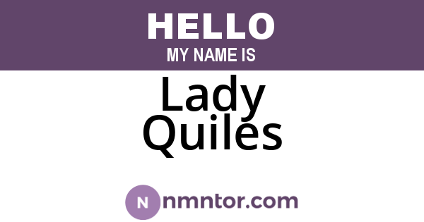 Lady Quiles