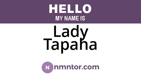 Lady Tapaha