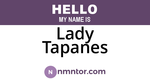 Lady Tapanes