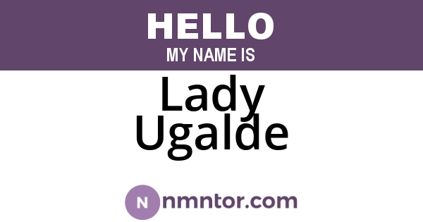 Lady Ugalde