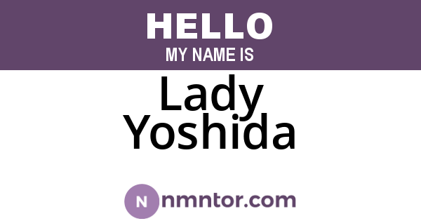 Lady Yoshida