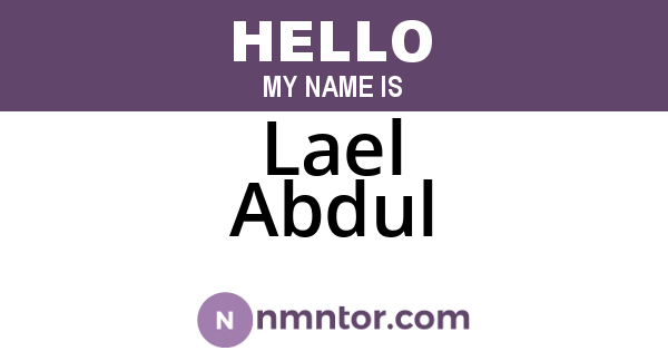 Lael Abdul