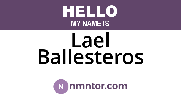 Lael Ballesteros