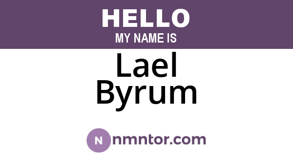 Lael Byrum