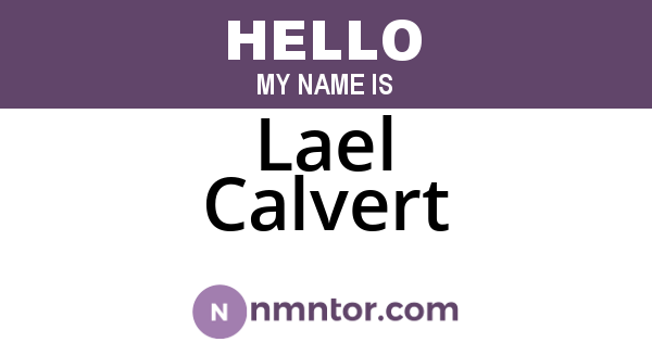 Lael Calvert