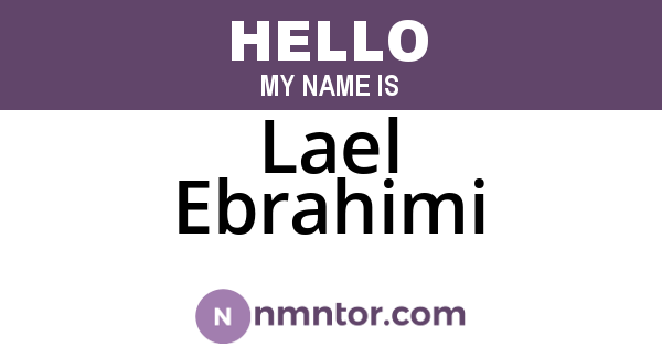 Lael Ebrahimi