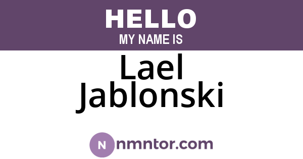 Lael Jablonski