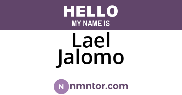 Lael Jalomo