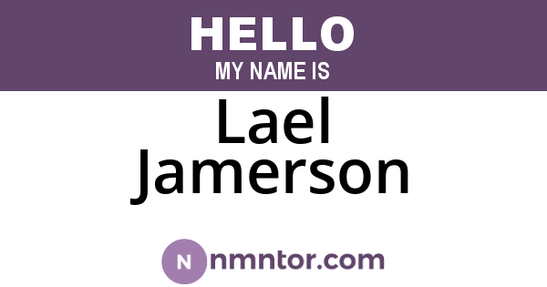 Lael Jamerson