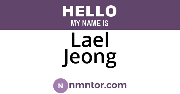 Lael Jeong