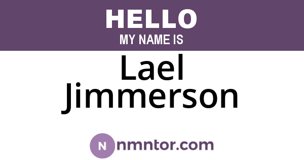 Lael Jimmerson