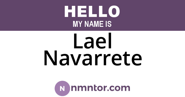 Lael Navarrete