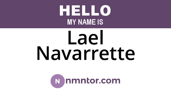 Lael Navarrette