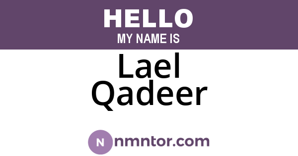 Lael Qadeer