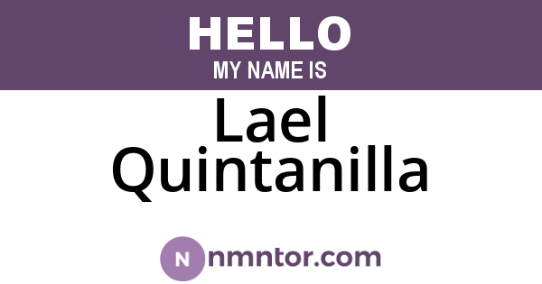 Lael Quintanilla