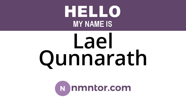 Lael Qunnarath