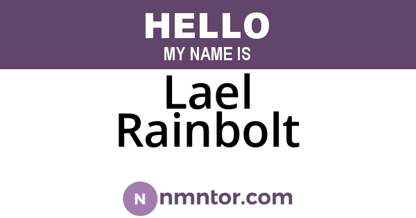 Lael Rainbolt