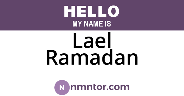 Lael Ramadan
