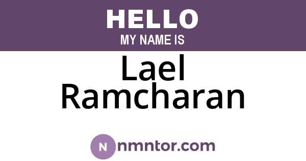 Lael Ramcharan