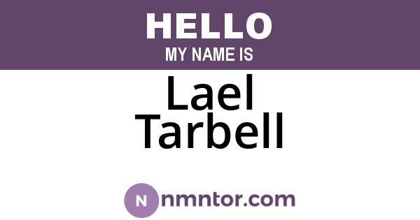 Lael Tarbell