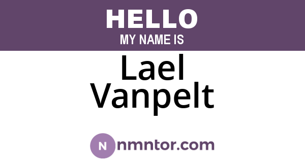 Lael Vanpelt